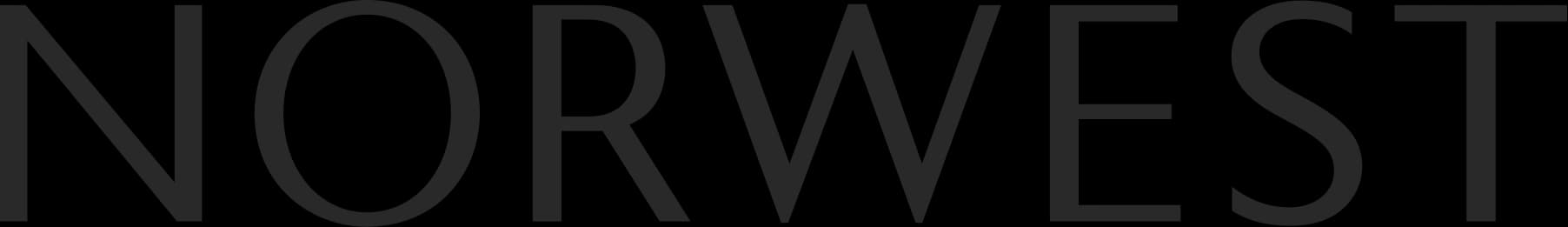 The word NORWEST is displayed in large, bold, black uppercase letters on a transparent background.