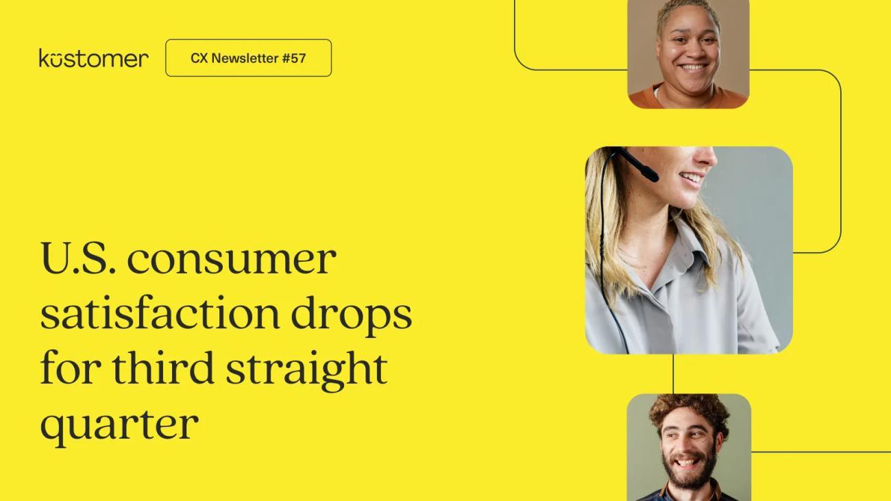 U.S. consumer satisfaction drops for third straight quarter