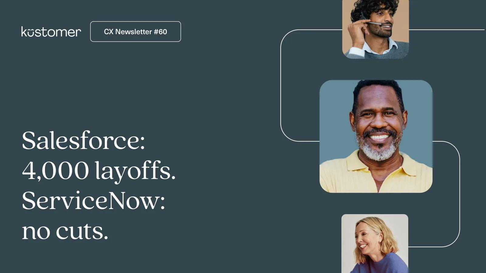 Salesforce - 4,000 layoffs. ServiceNow - no cuts.