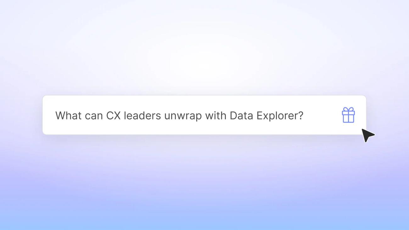 The 12 prompts of the holidays: What CX leaders can unwrap with Data Explorer