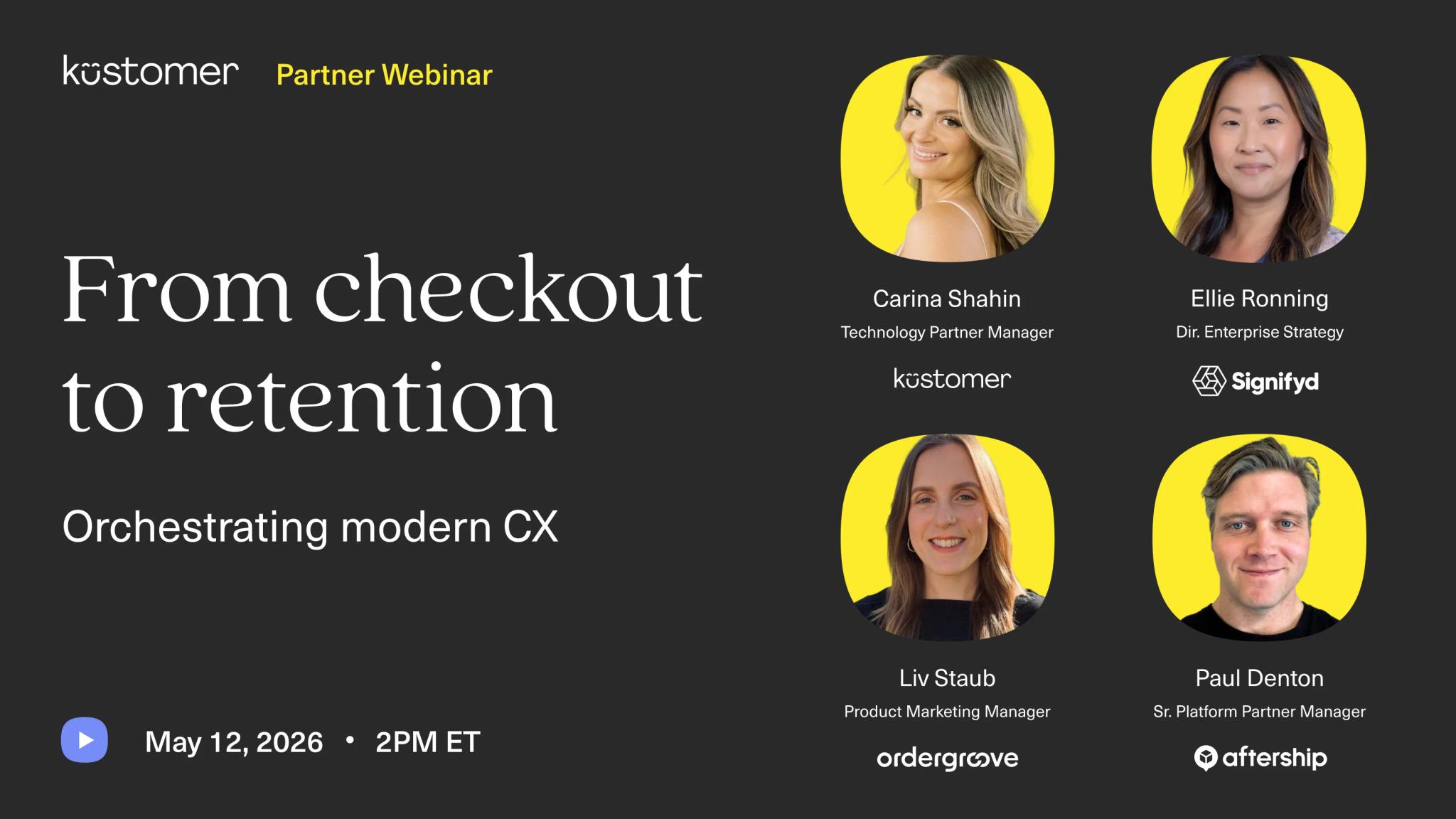 Live webinar featuring these 4 speakers