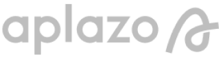 Gray aplazo logo in lowercase letters with a stylized letter a at the end, on a light background.